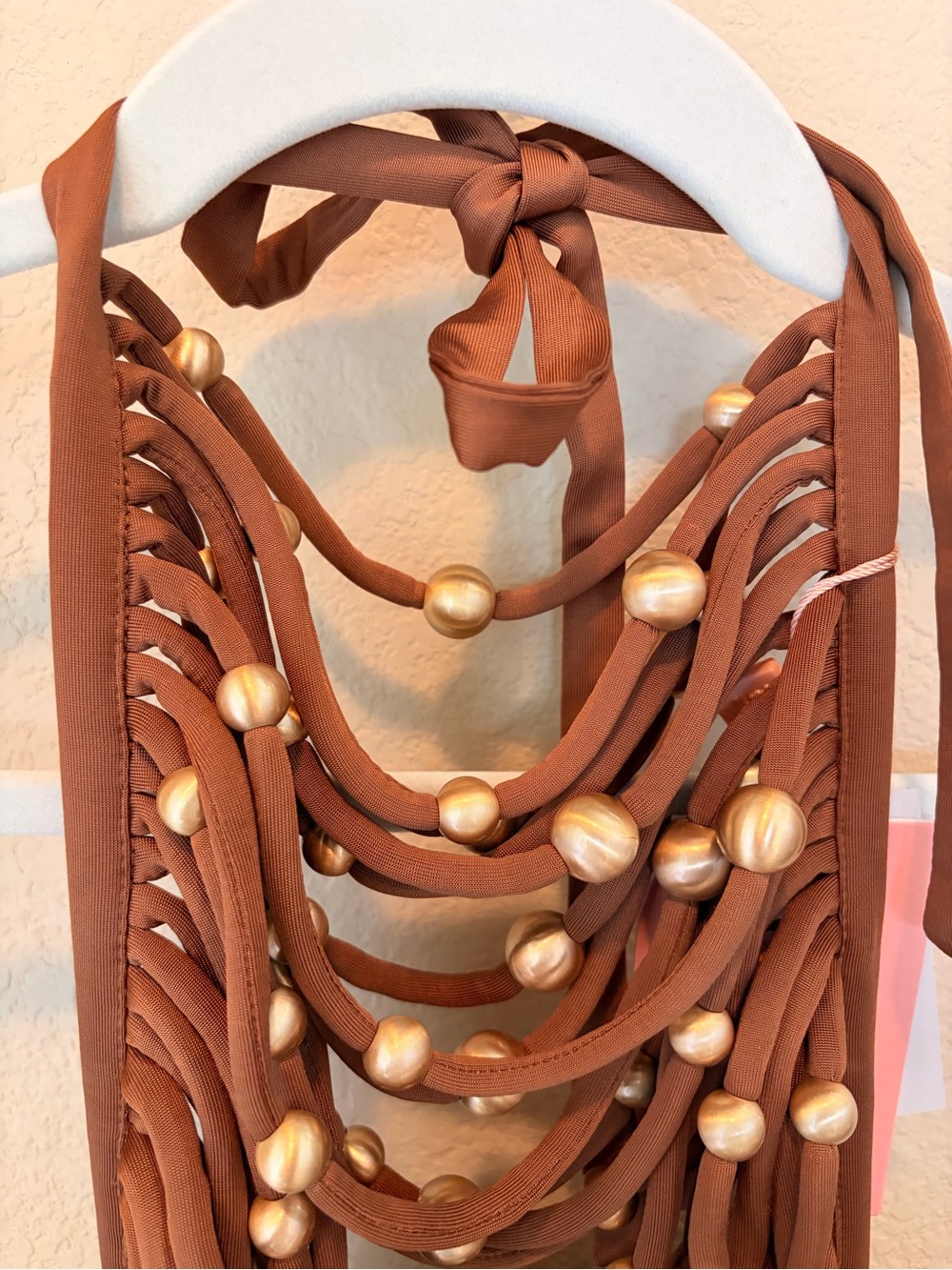 NWT Cult Gaia Jonna Top Tavern Size M Beaded Halter $598 - Picture 4 of 7